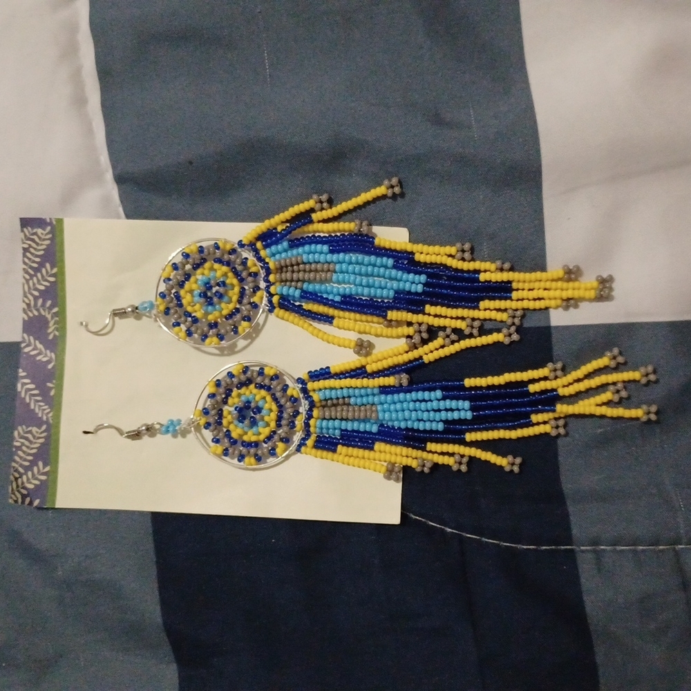 Dream catcher earrings
